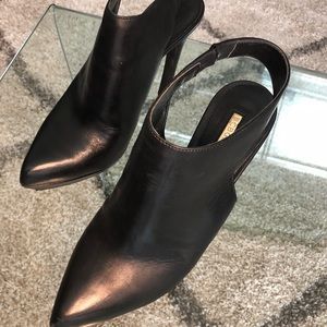 BCBGeneration black leather heels 9.5